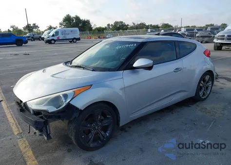 2012 Hyundai Veloster Base W/Black z USA, uszkodzony, nr VIN KMHTC6AD1CU023529